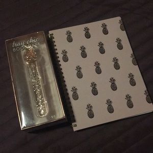 Pineapple bookmark & notebook
